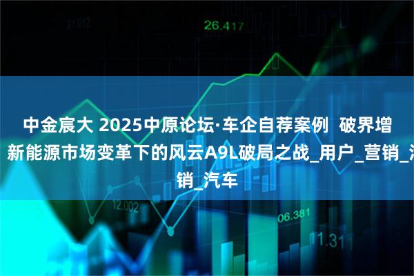 中金宸大 2025中原论坛·车企自荐案例  破界增长：新能源市场变革下的风云A9L破局之战_用户_营销_汽车